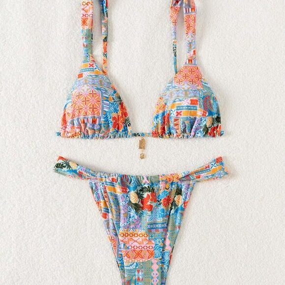 Women's 2 Piece Floral Tropical - Picture 5 of 8